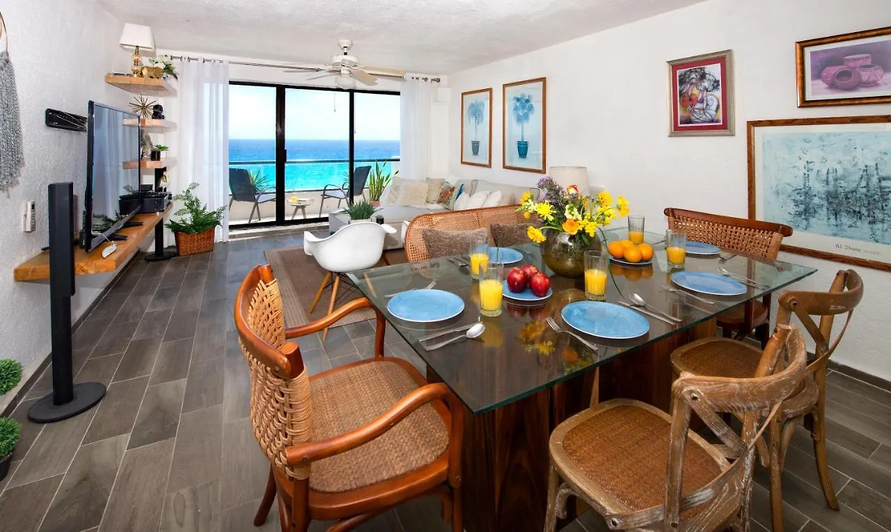 Cozy Ocean Front Penthouse At Marlin Beach Apartment Cancun 0*,